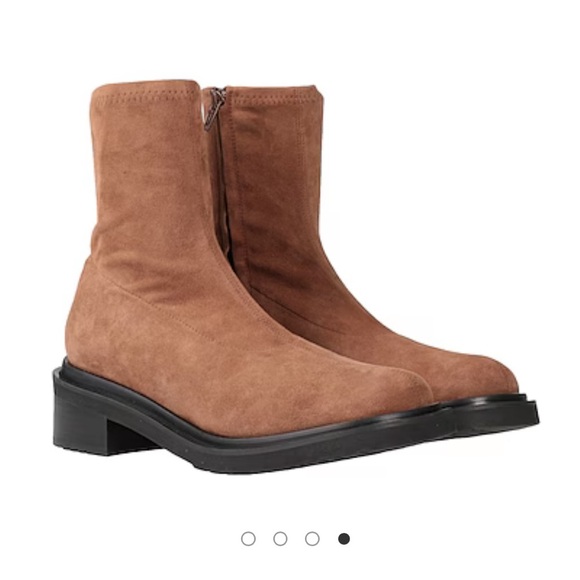 NWOB “BY FAR” Brown Suede Ankle Boots - Picture 1 of 7